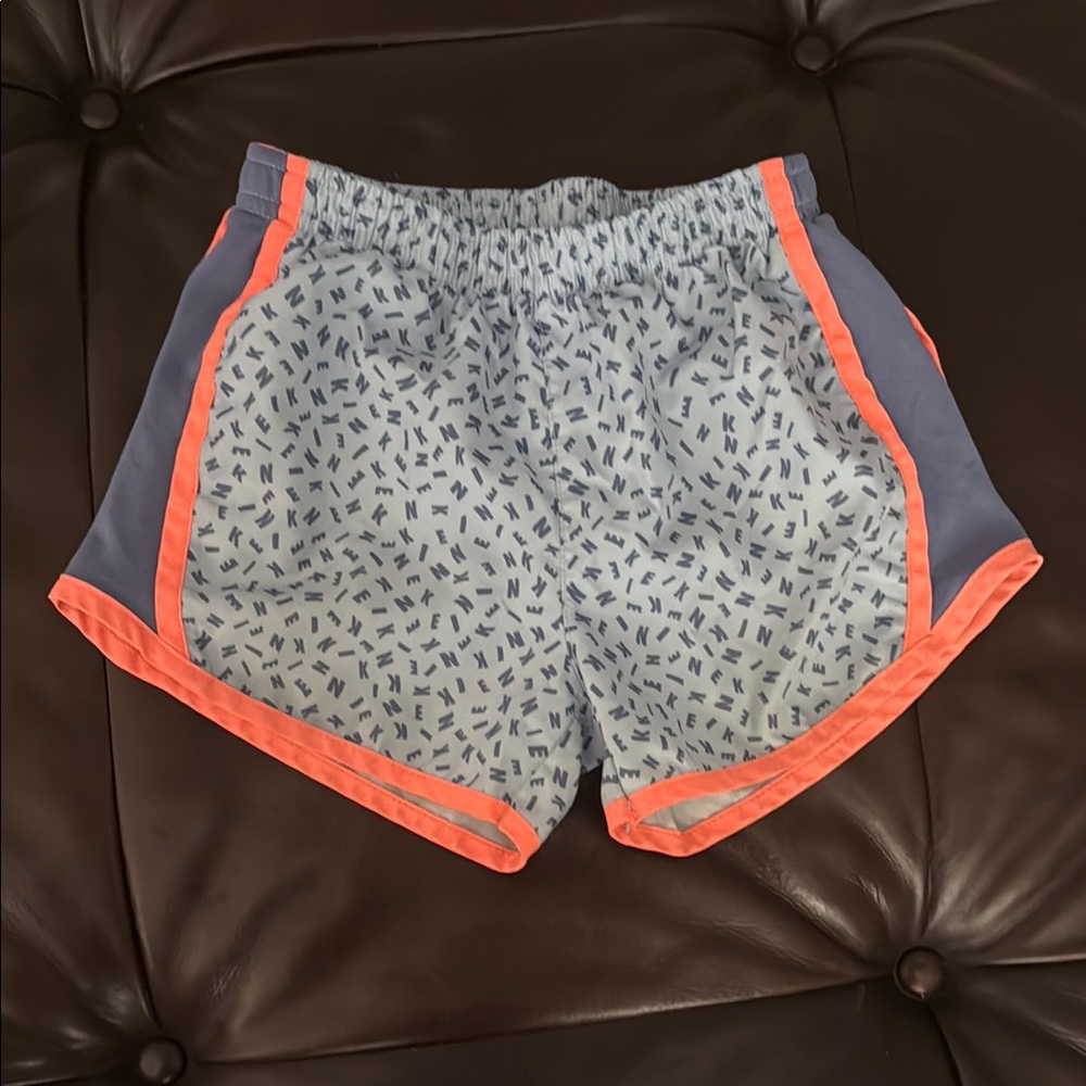 Nike Blue and Orange Athletic Shorts